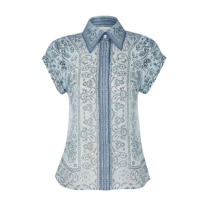 Scarlett® | Impera printed blouse and falda set