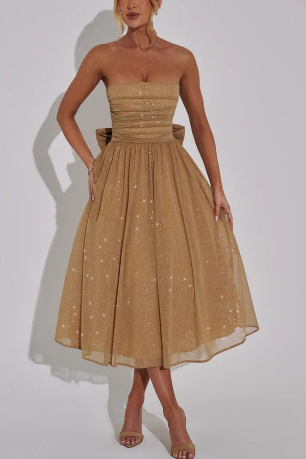 Kaylee® | Sexy off shoulder backless sexy maxi dress with bow
