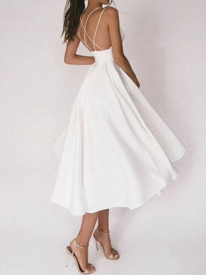 Yessica® | Elegant Dress With V-Neck And Straps