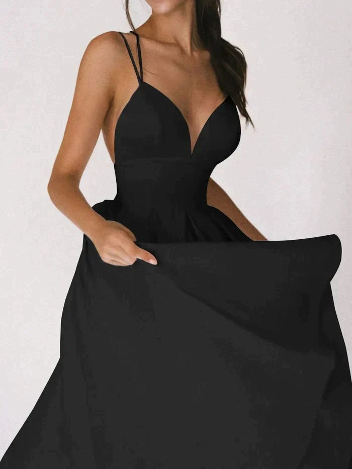 Yessica® | Elegant Dress With V-Neck And Straps
