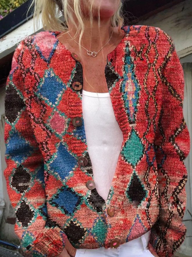 Cinthia | Cardigan with a floral motif