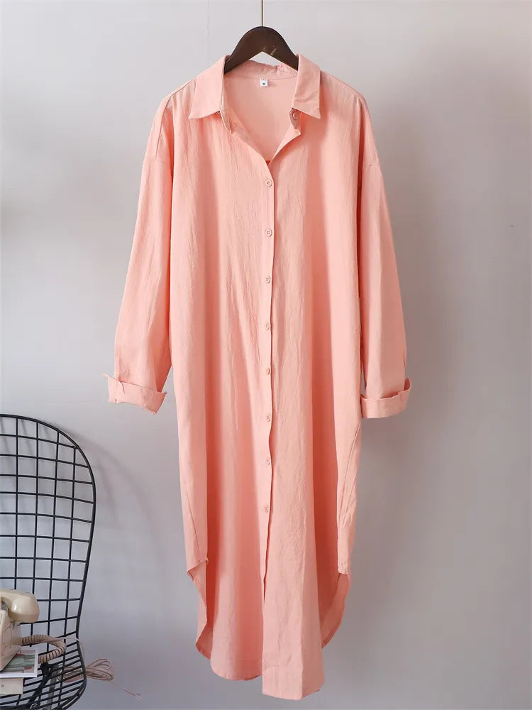 Jessica® | Long and flowing linen shirt