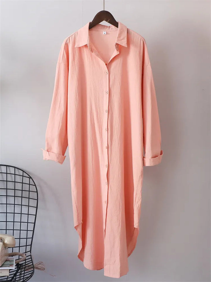 Jessica® | Long and flowing linen shirt