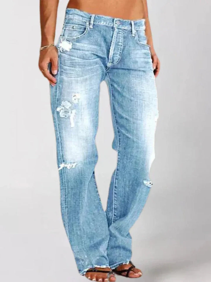 Alessia® | Elegant Low-Rise Jeans