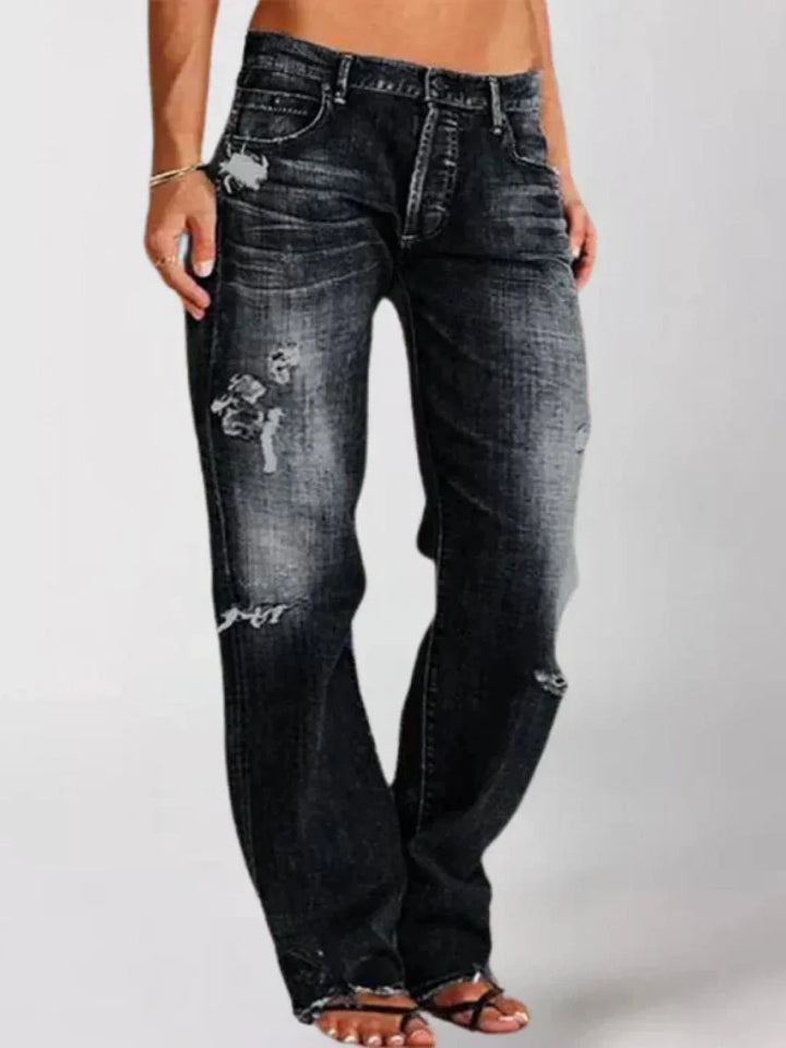 Alessia® | Elegant Low-Rise Jeans