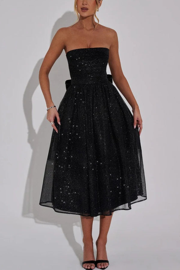 Kaylee® | Sexy off shoulder backless sexy maxi dress with bow