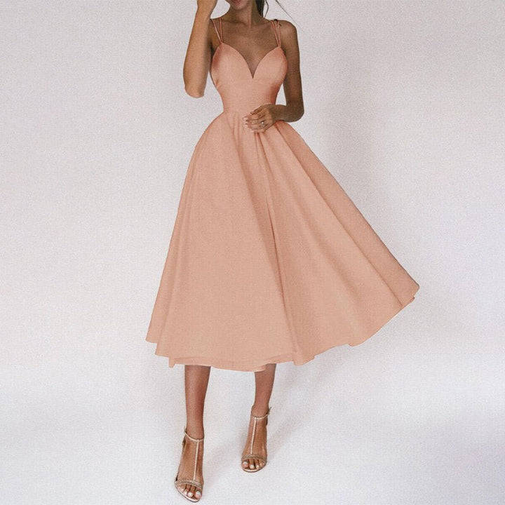 Yessica® | Elegant Dress With V-Neck And Straps