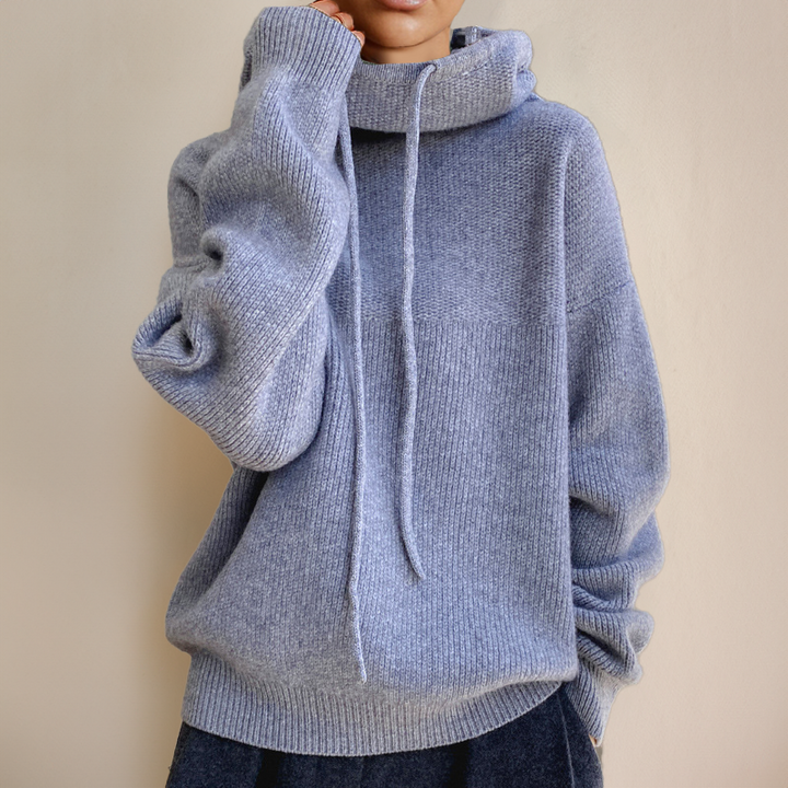 Delfina  | Elegant turtleneck sweater made of merino wool