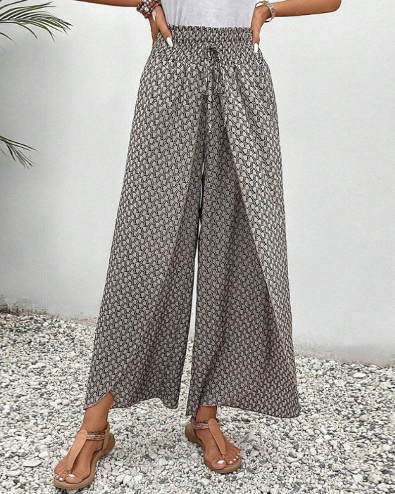 Emilia® | Women'S Trousers With Geometric Print