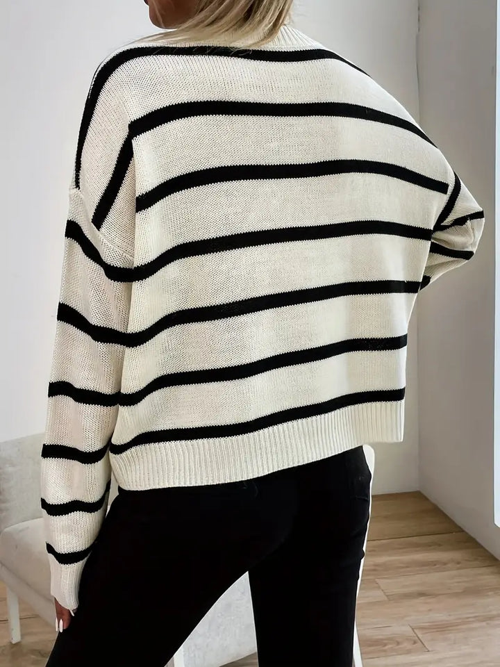 Laura® | Women's striped casual sweater