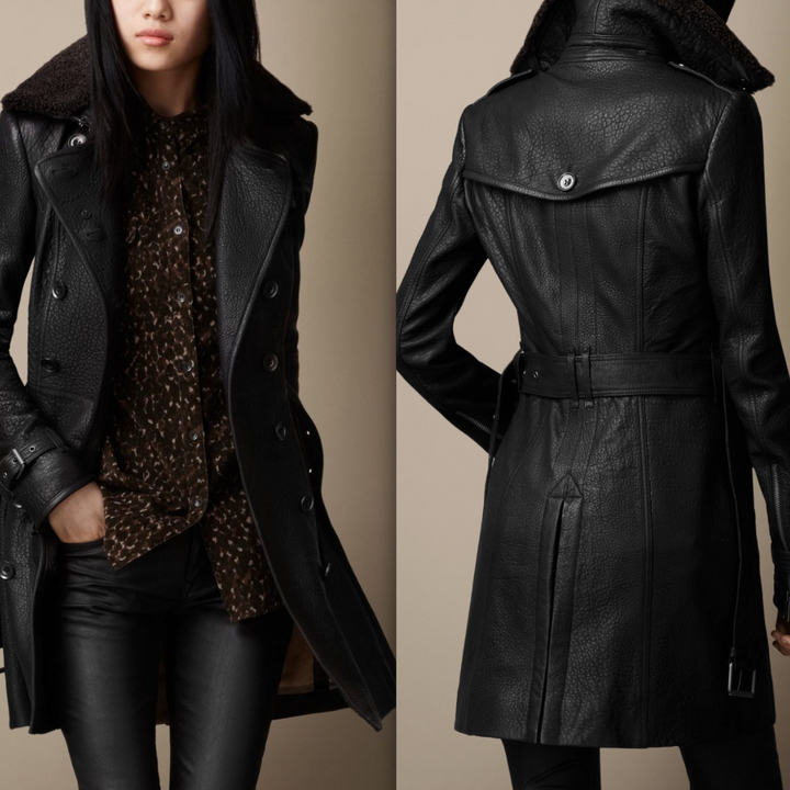 Maria Fernanda | Black leather jacket