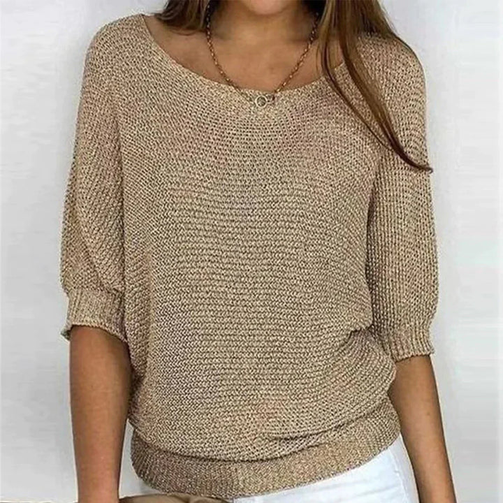 Virginia® | Sleeveless 3/4-Length Blouse With Crocodile Pattern.