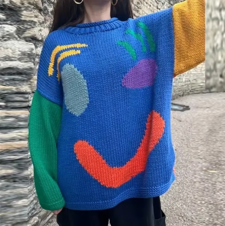 Ursula | Oversized cotton knit sweater