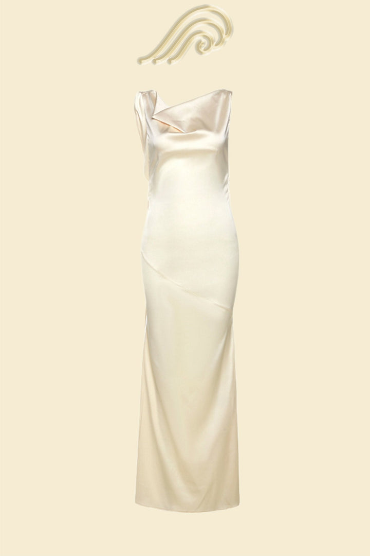 Tamara® | Cowlies Backless Satin Maxi Dress
