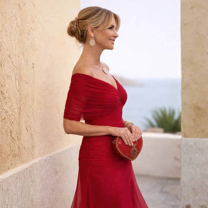 Aaliyah™ | Off Shoulder Flowy Maxi Dress