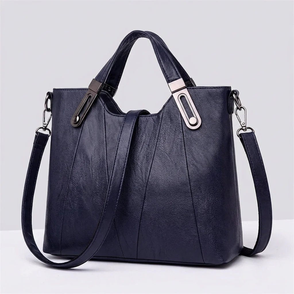 Paisley™ | Pebbled Leather Triple Compartment Tote