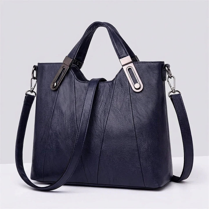 Paisley™ | Pebbled Leather Triple Compartment Tote