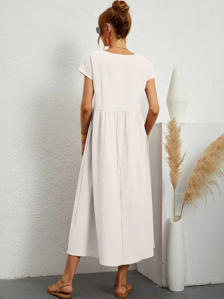 Stella™ | Elegant Fluid Midi Dress