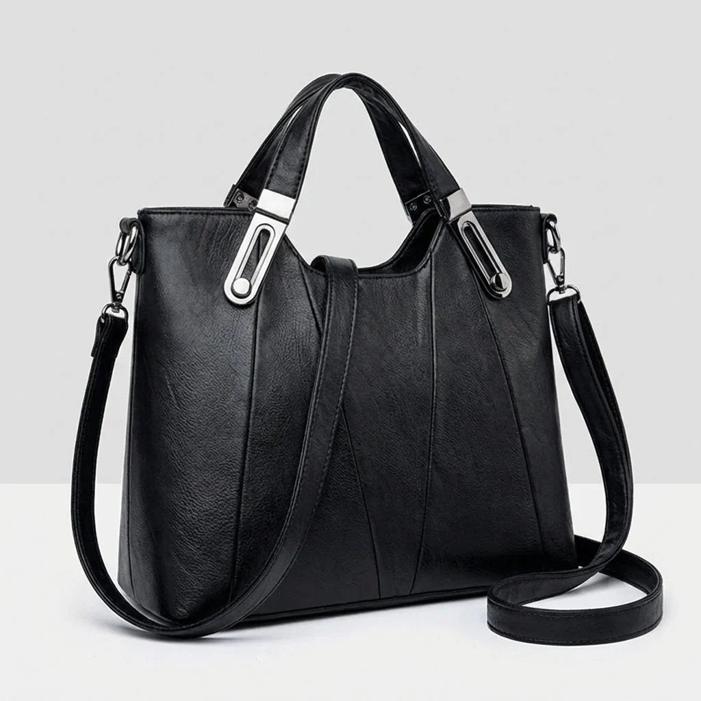 Paisley™ | Pebbled Leather Triple Compartment Tote
