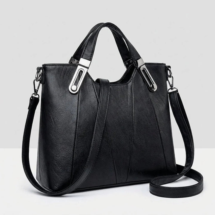 Paisley™ | Pebbled Leather Triple Compartment Tote