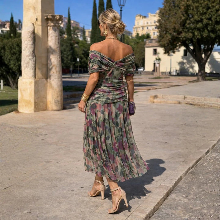 Aaliyah™ | Off Shoulder Flowy Maxi Dress