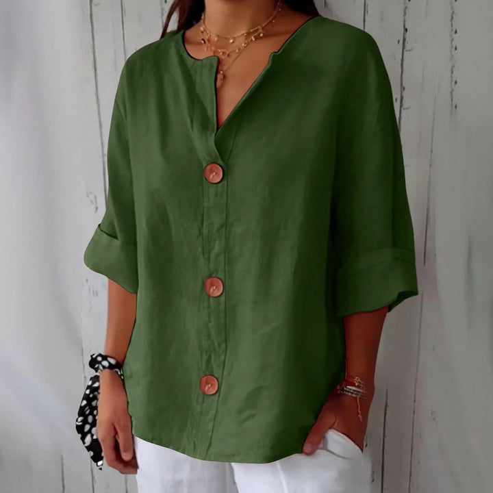 Ivy™ | Lightweight Linen Loose-Fit Blouse