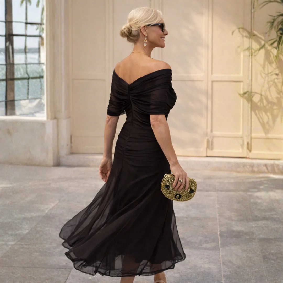 Aaliyah™ | Off Shoulder Flowy Maxi Dress