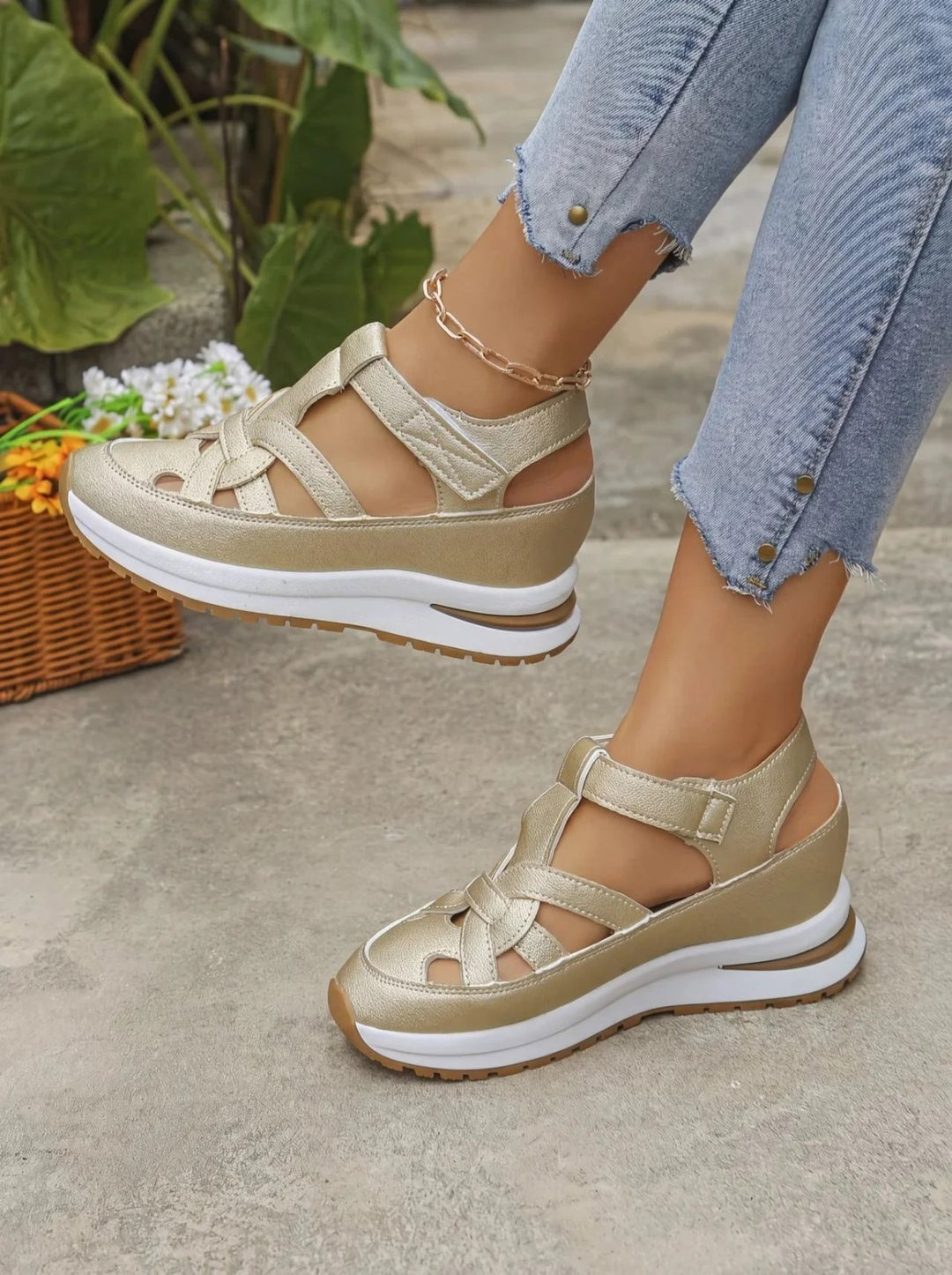 Emma™ | Cushioned Wedge Comfort Sandals
