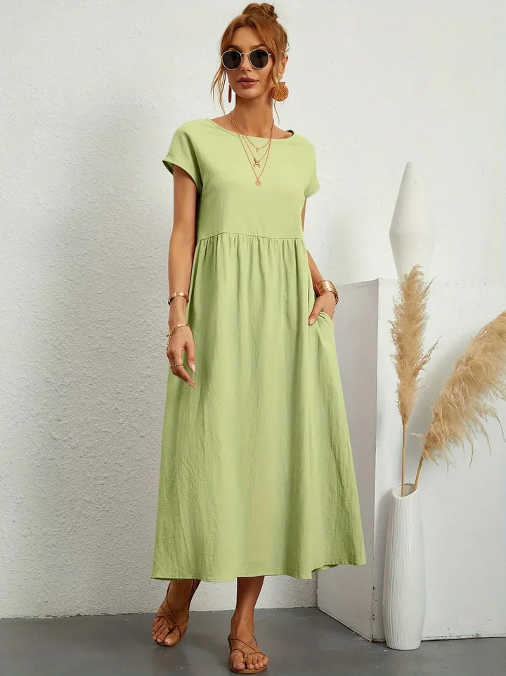 Stella™ | Elegant Fluid Midi Dress