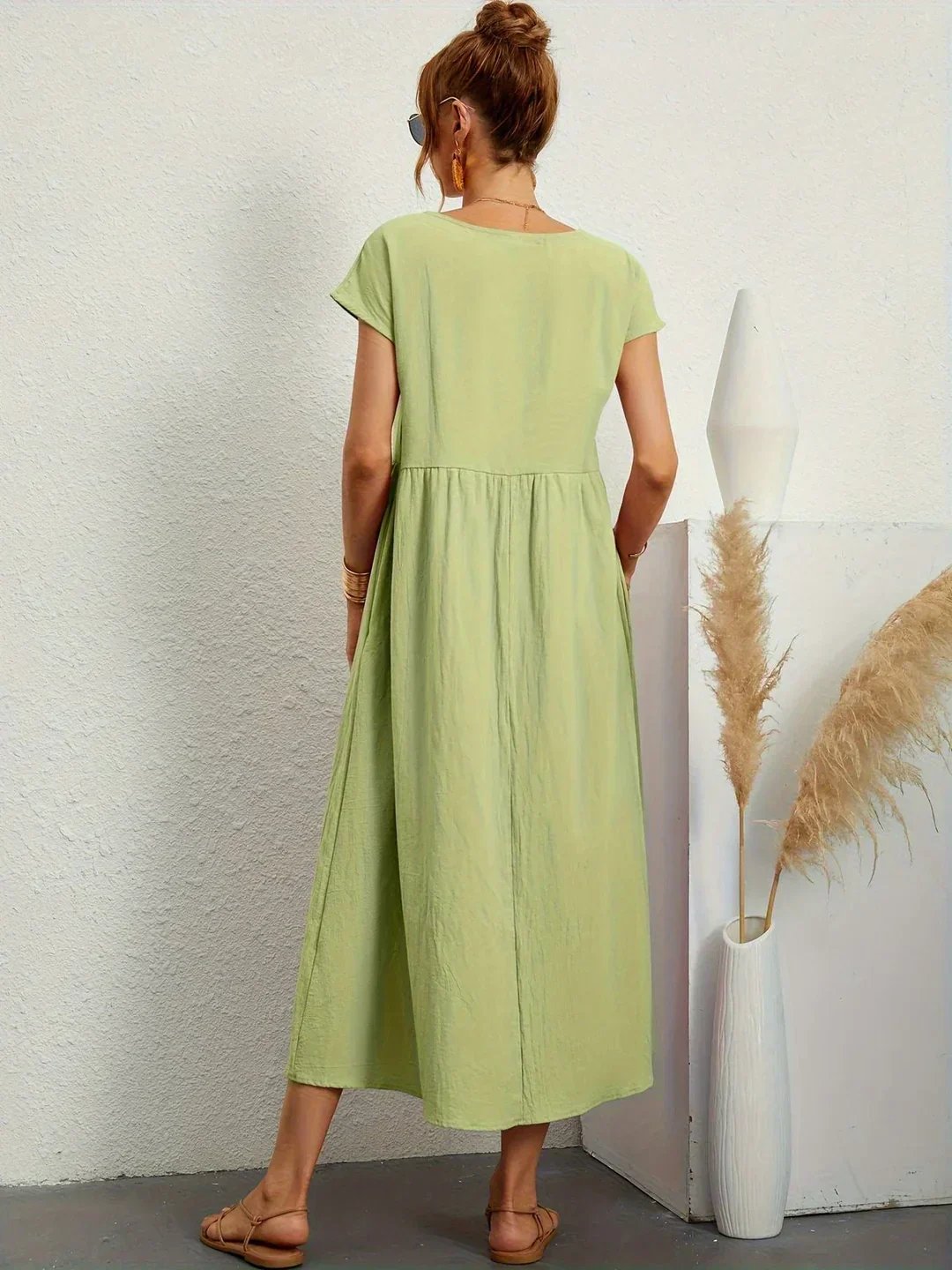 Stella™ | Elegant Fluid Midi Dress