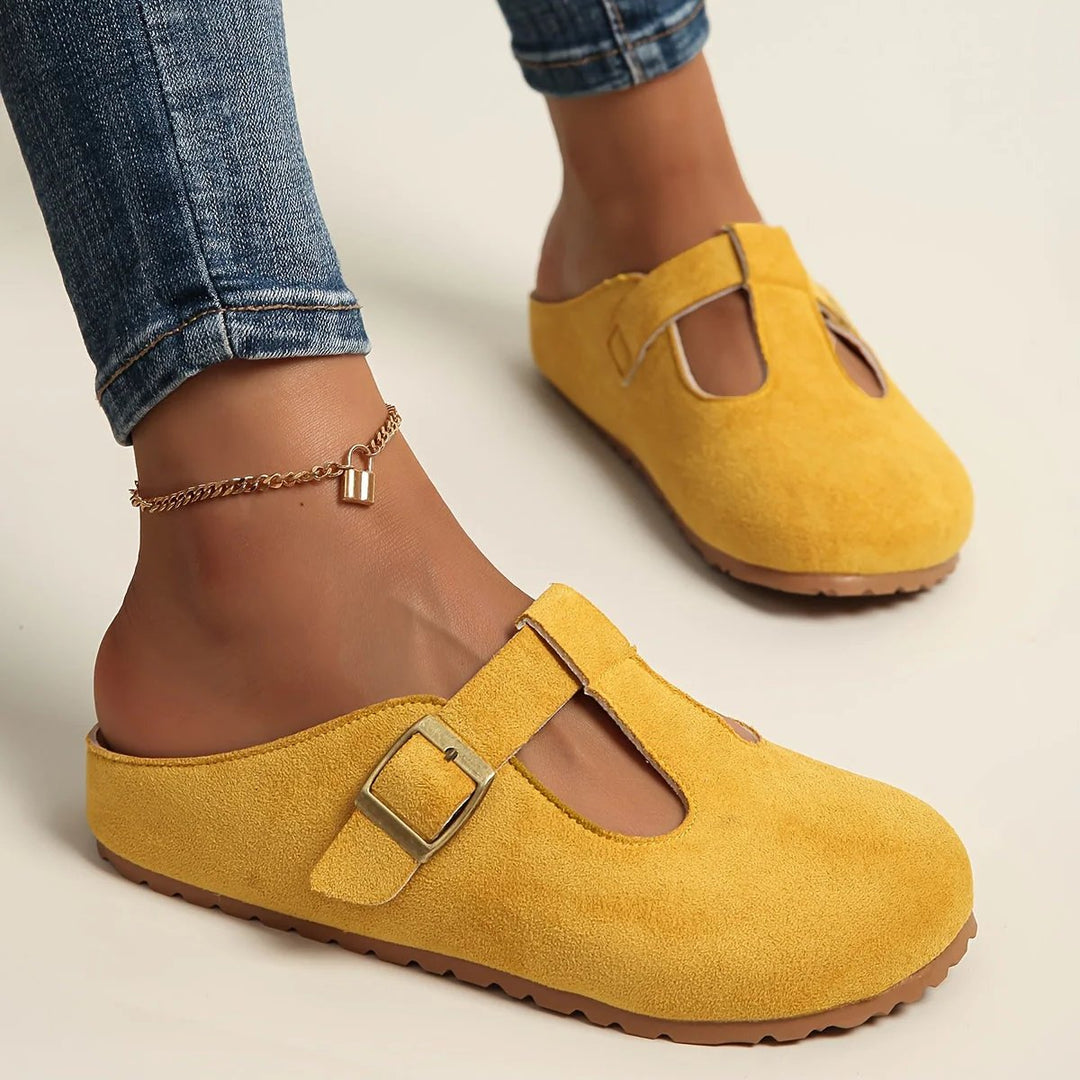 Mila™ | Adjustable Strap Closed Toe Clogs