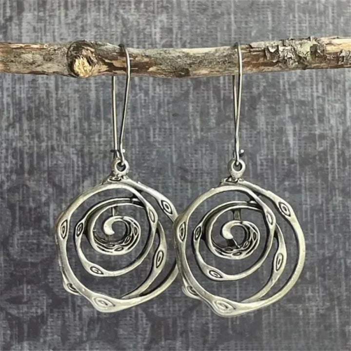 Lola™ | Spiral Design Silver Earrings