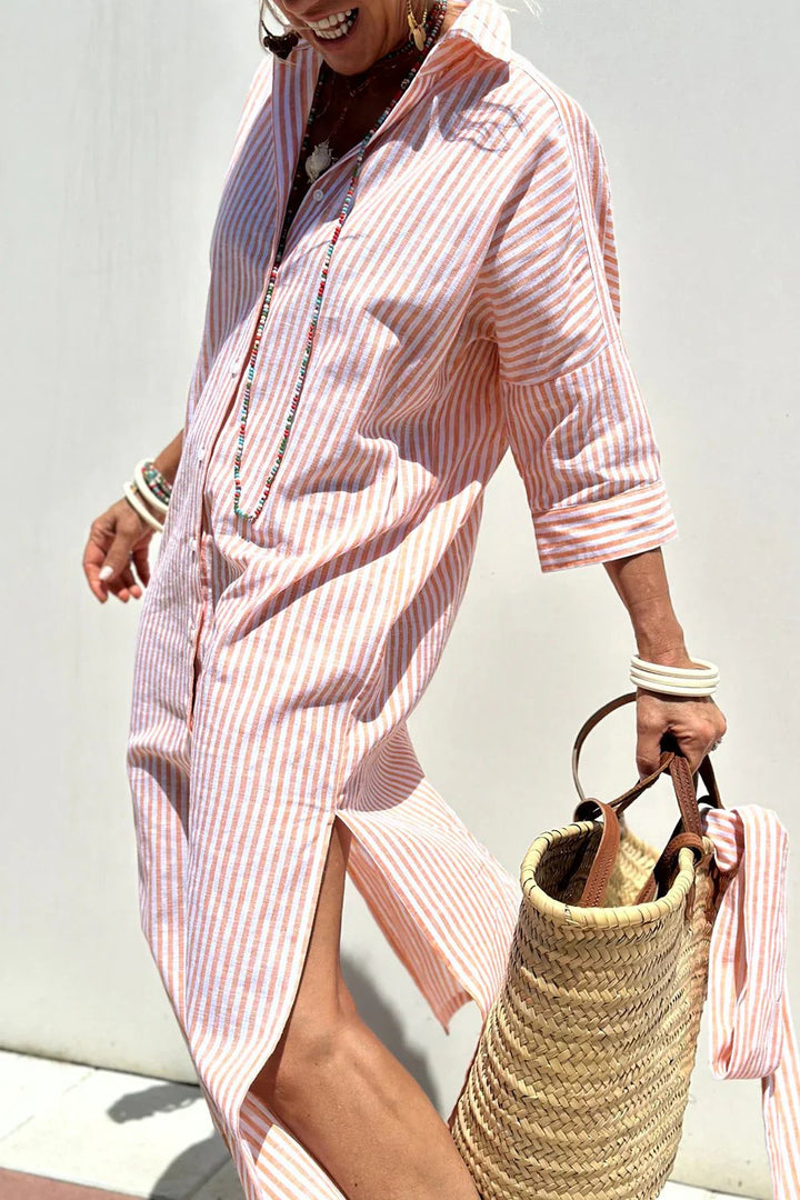 Layla™ | Wrinkle-Free V-Neck Summer Dress