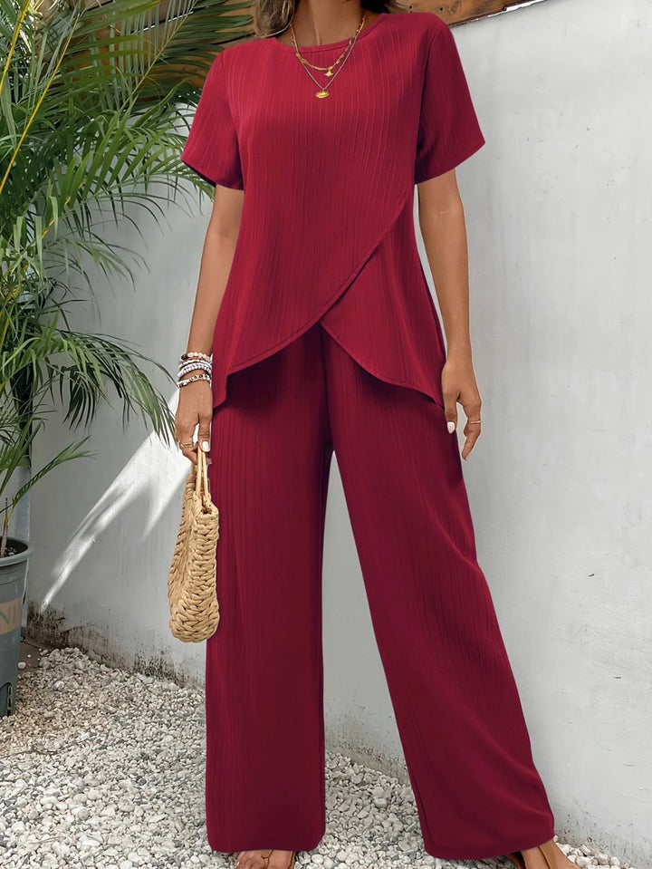 Natalie™ | Ribbed Knit Matching Two-Piece Set