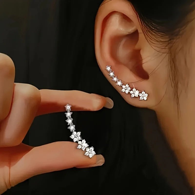 Paige™ | Floral Cluster Ear Cuffs