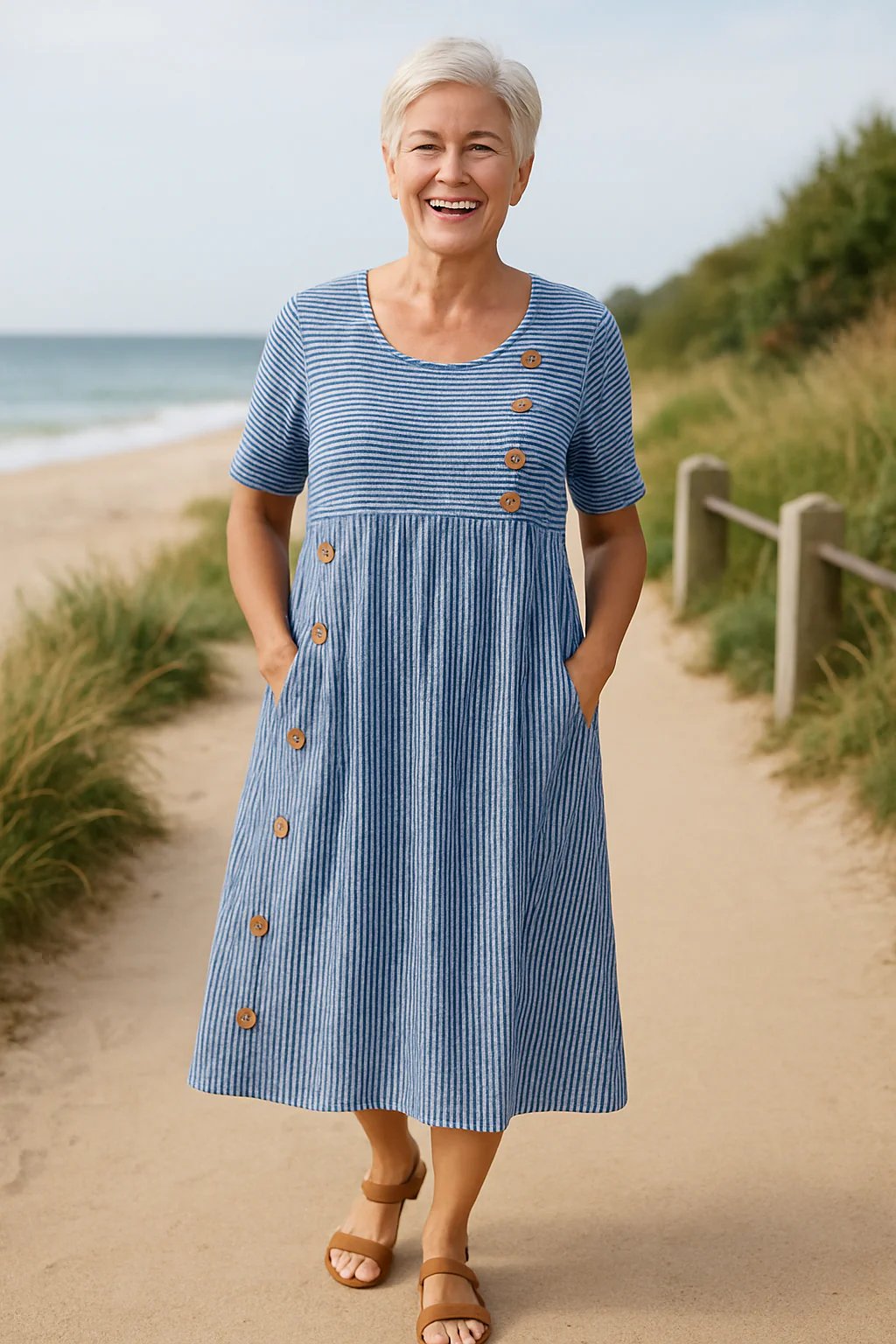 Anya™ | Breathable A Line Midi Dress