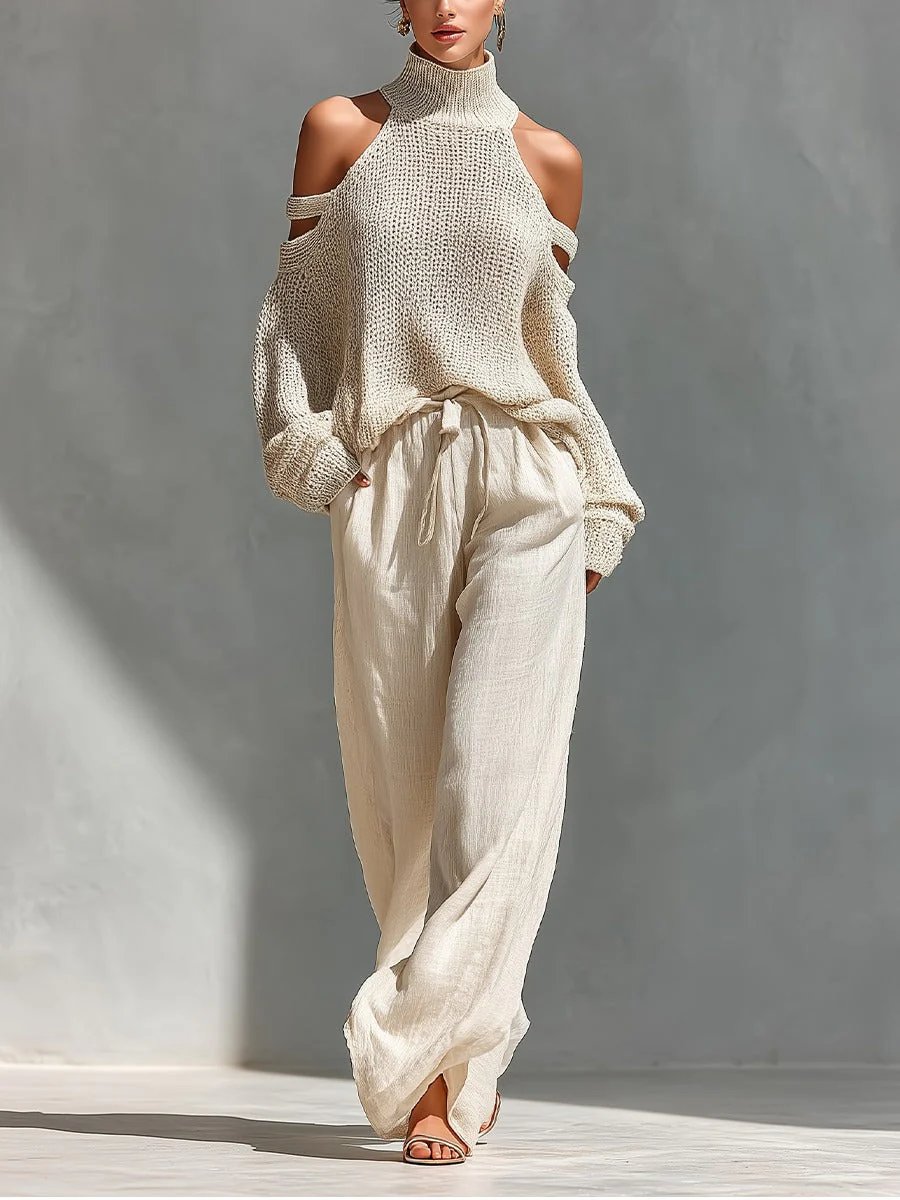 Isabella™ | Off-Shoulder Wide-Leg Two-Piece Set