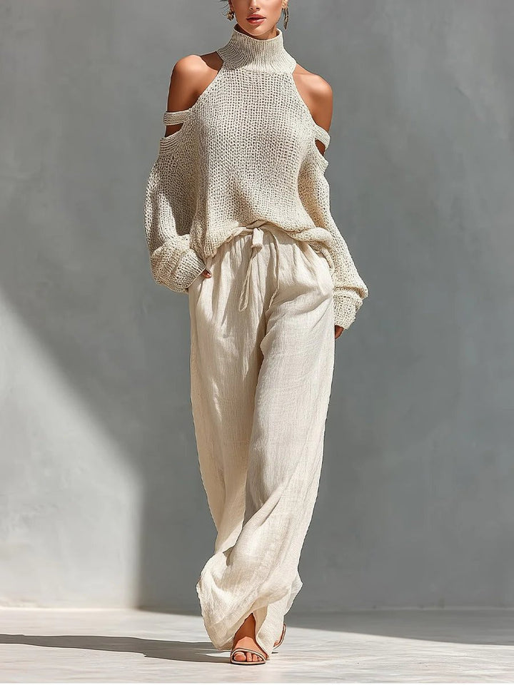 Isabella™ | Off-Shoulder Wide-Leg Two-Piece Set