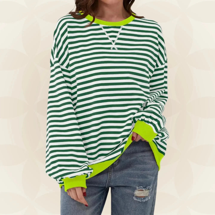 Nevaeh™ | Lightweight Striped Relaxed Sweater