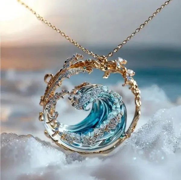 Iris™ | Wave-Inspired Pendant Necklace