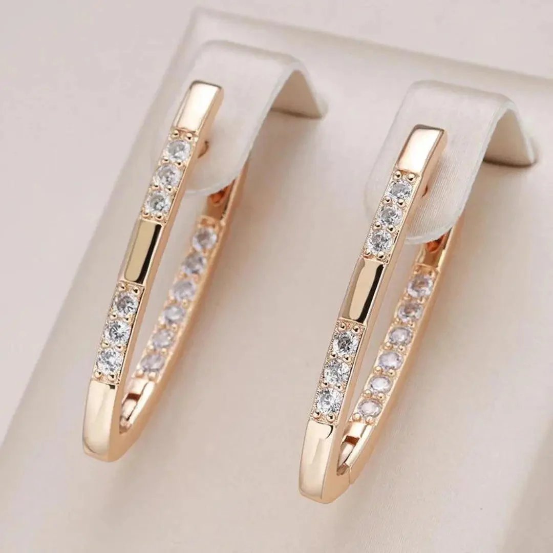 Parker™ | Sophisticated Hoop Earrings with Zirconia