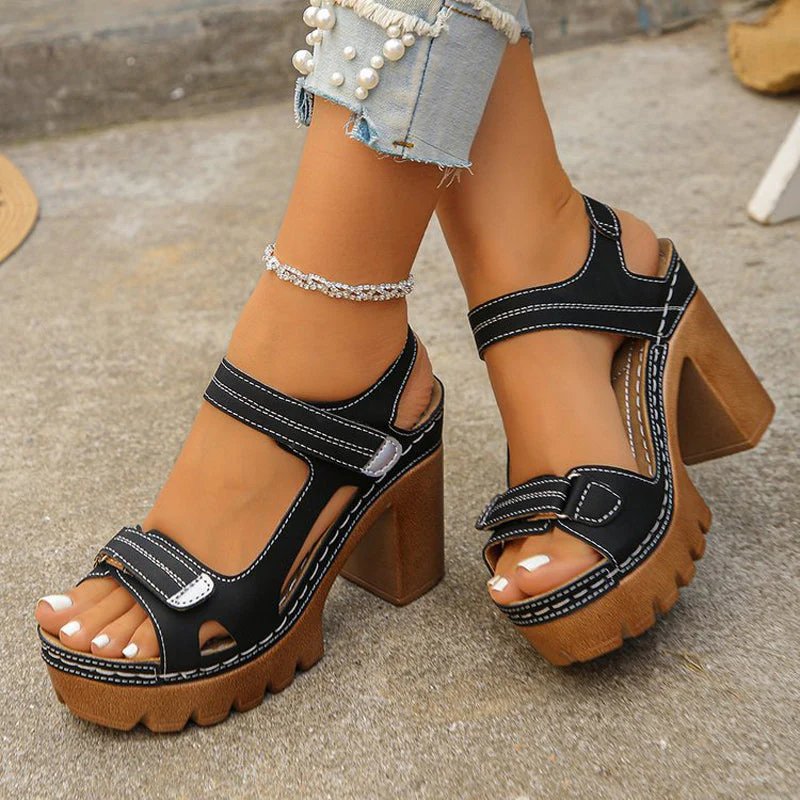 Natalia™ | Orthopedic Platform Toe Support Sandals