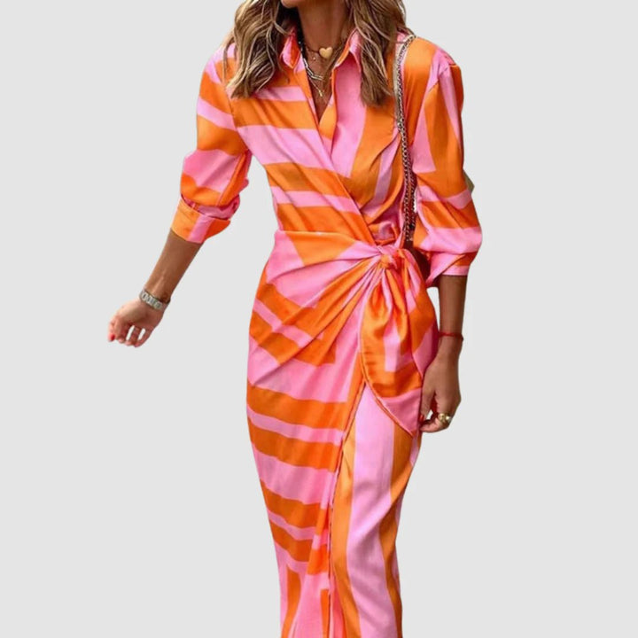 Gracie™ | Chic Twisted Front Maxi Dress