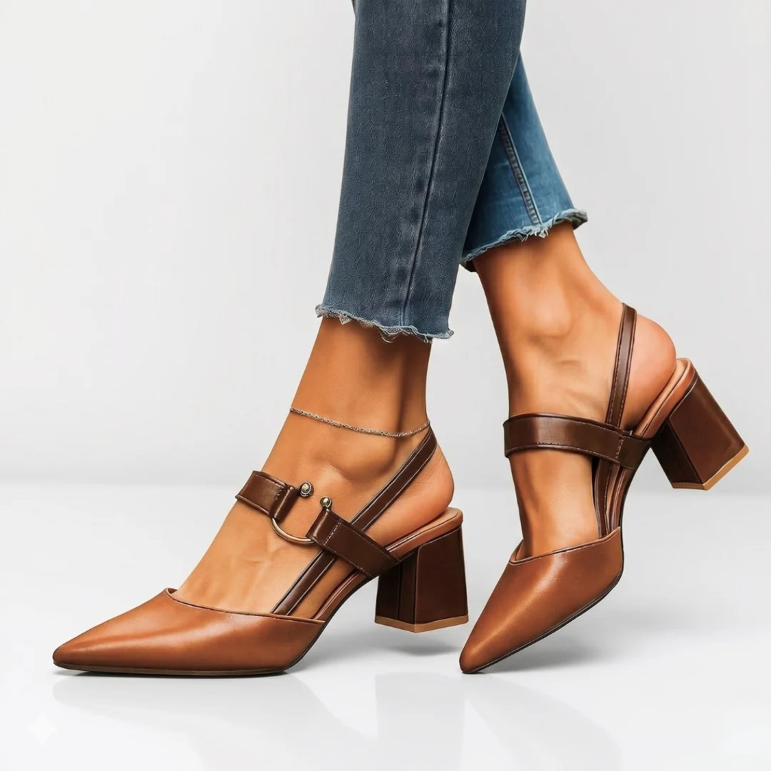 Ivy™ | Cushioned Slingback Block Heels