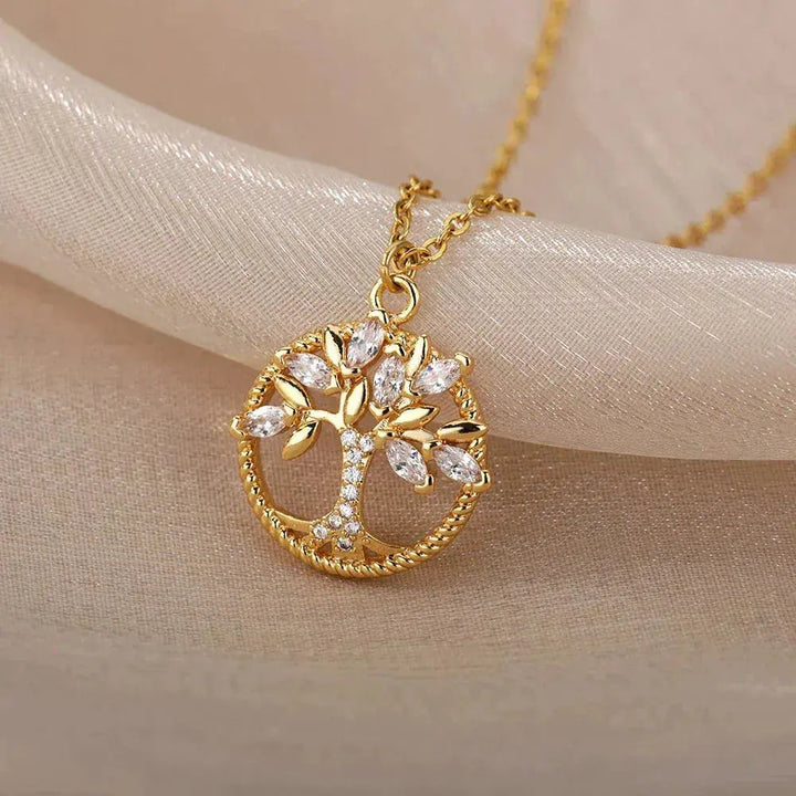 Arabella™ | Gold Tree of Life Pendant Necklace