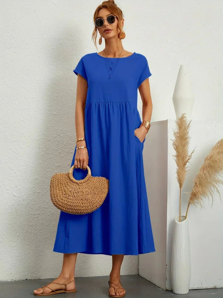 Stella™ | Elegant Fluid Midi Dress