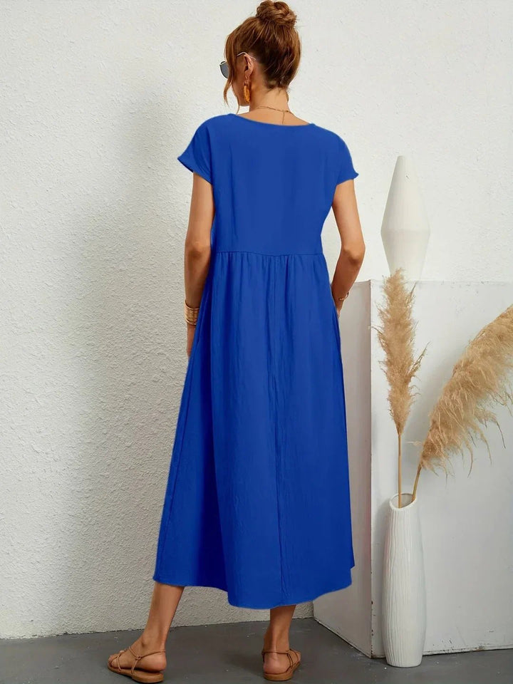 Stella™ | Elegant Fluid Midi Dress