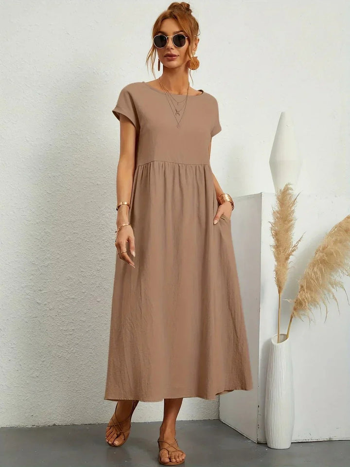 Stella™ | Elegant Fluid Midi Dress