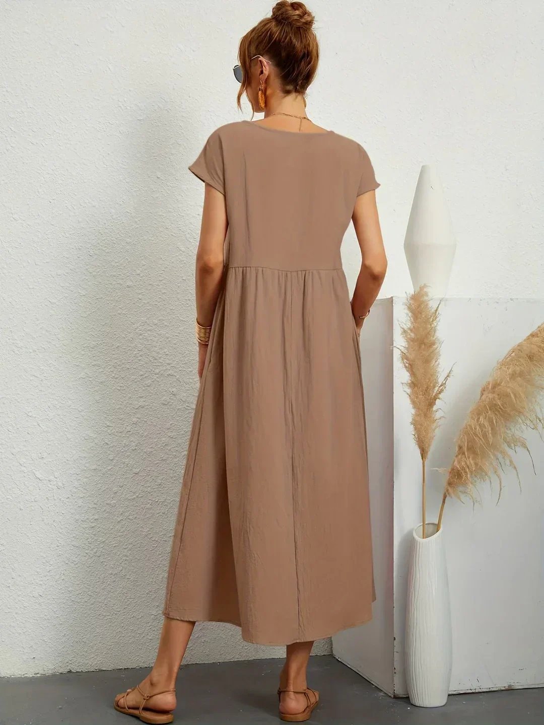 Stella™ | Elegant Fluid Midi Dress