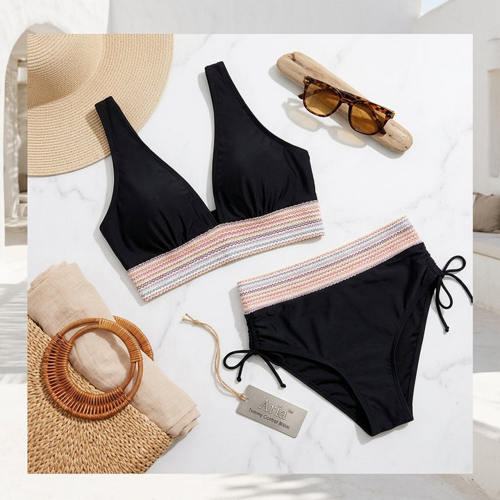 Aria™ | Tummy Control Ruched Waistband Bikini